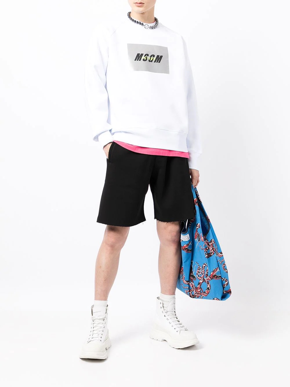 logo print sweatshirt - 2