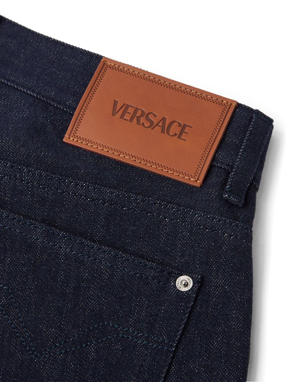 crystal-embellished jeans - 4