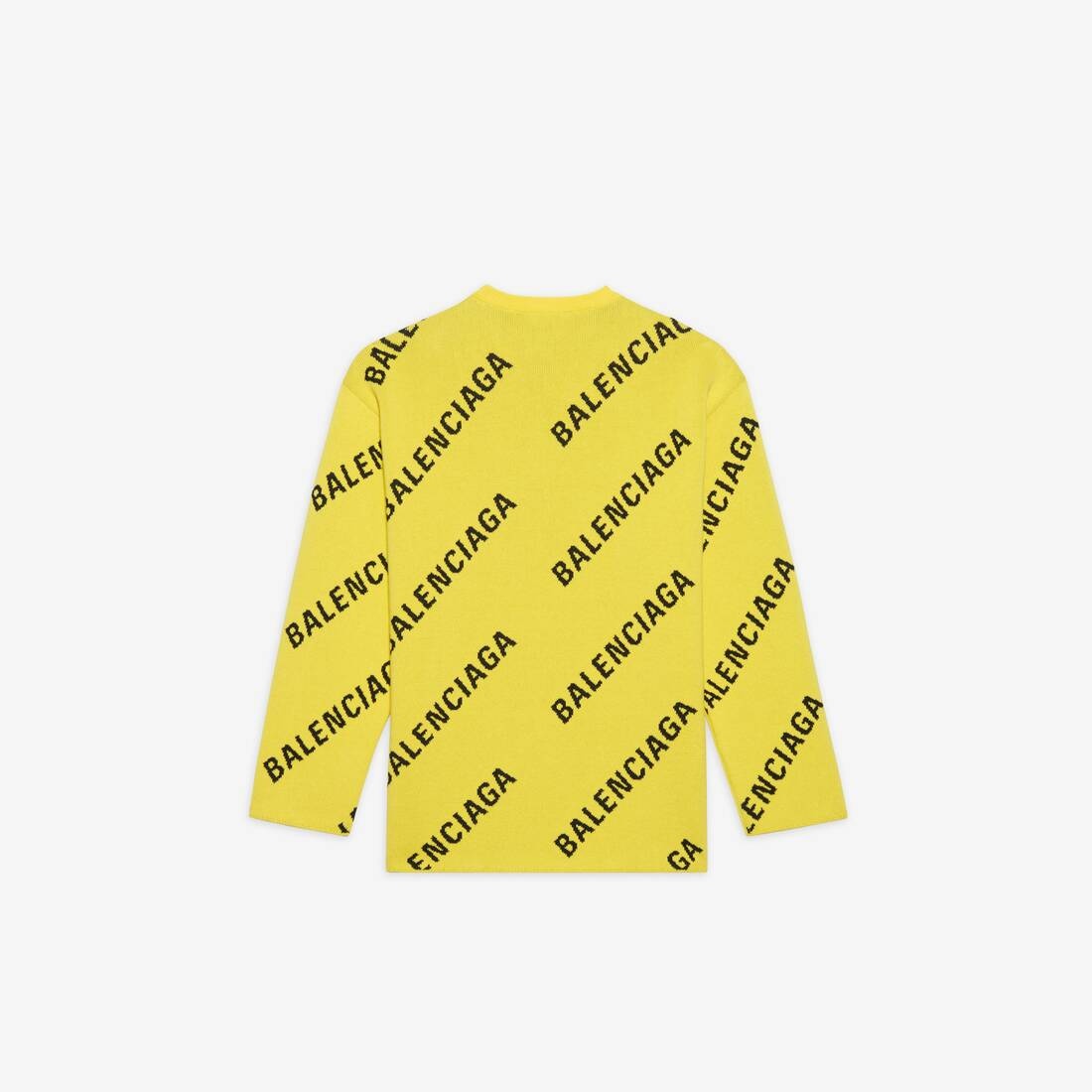 Men's Allover Logo Crewneck in Yellow/black - 2