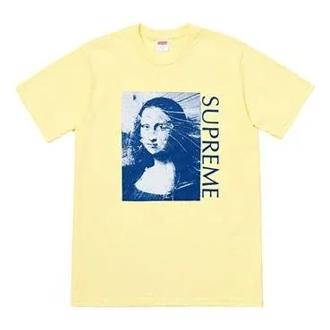 Supreme SS18 Mona Lisa Pale Yellow Tee SUP-SS18-446 - 1