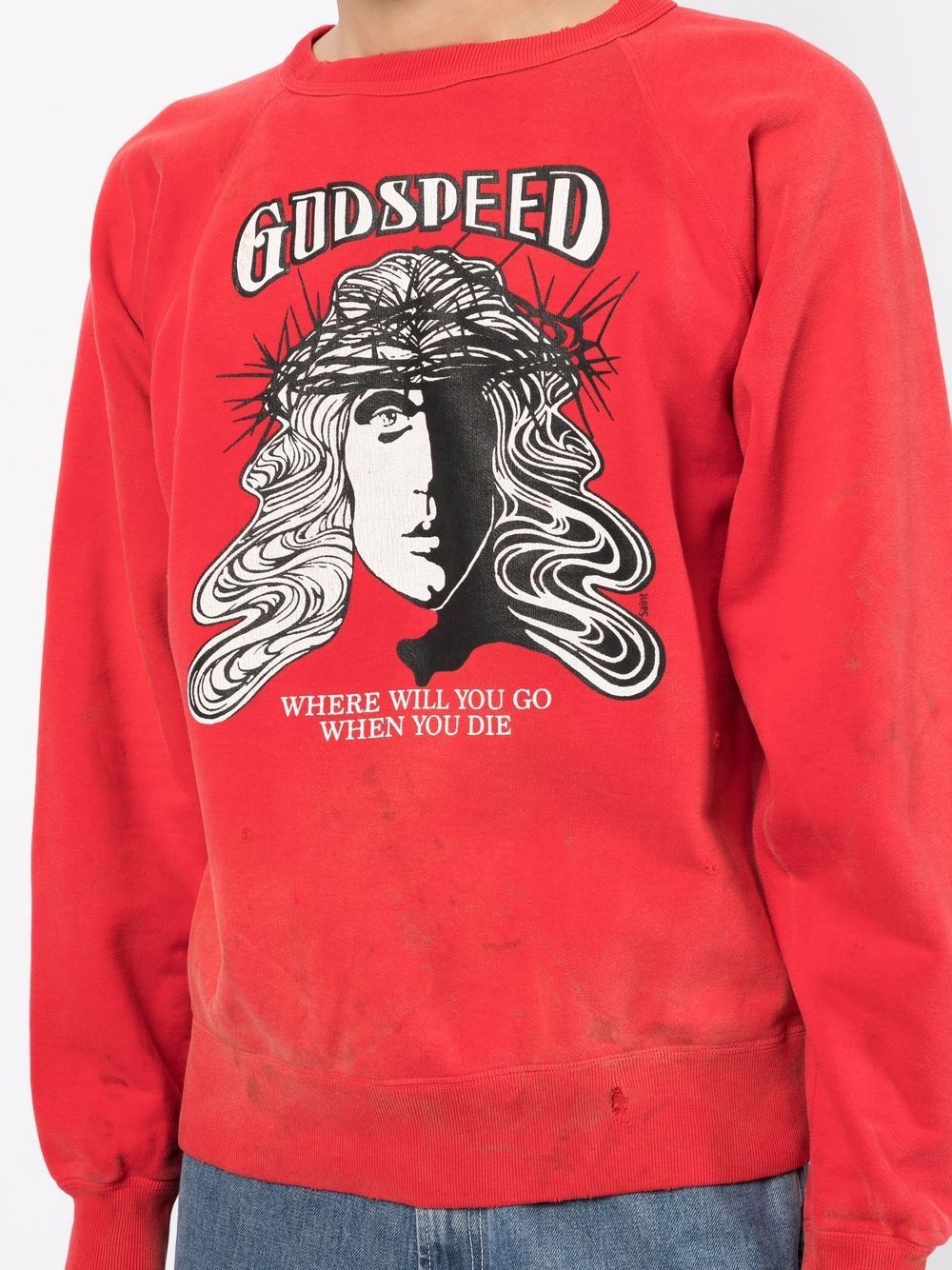 'godspeed' cotton sweatshirt - 5