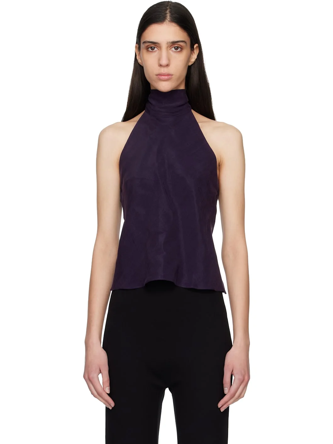 Purple Kim Halter Top - 1