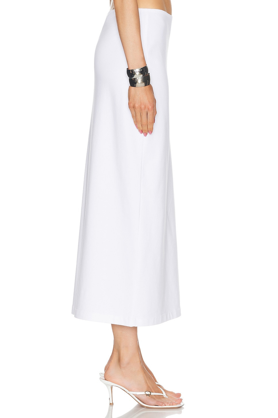 Side Slit Midcalf Skirt - 2
