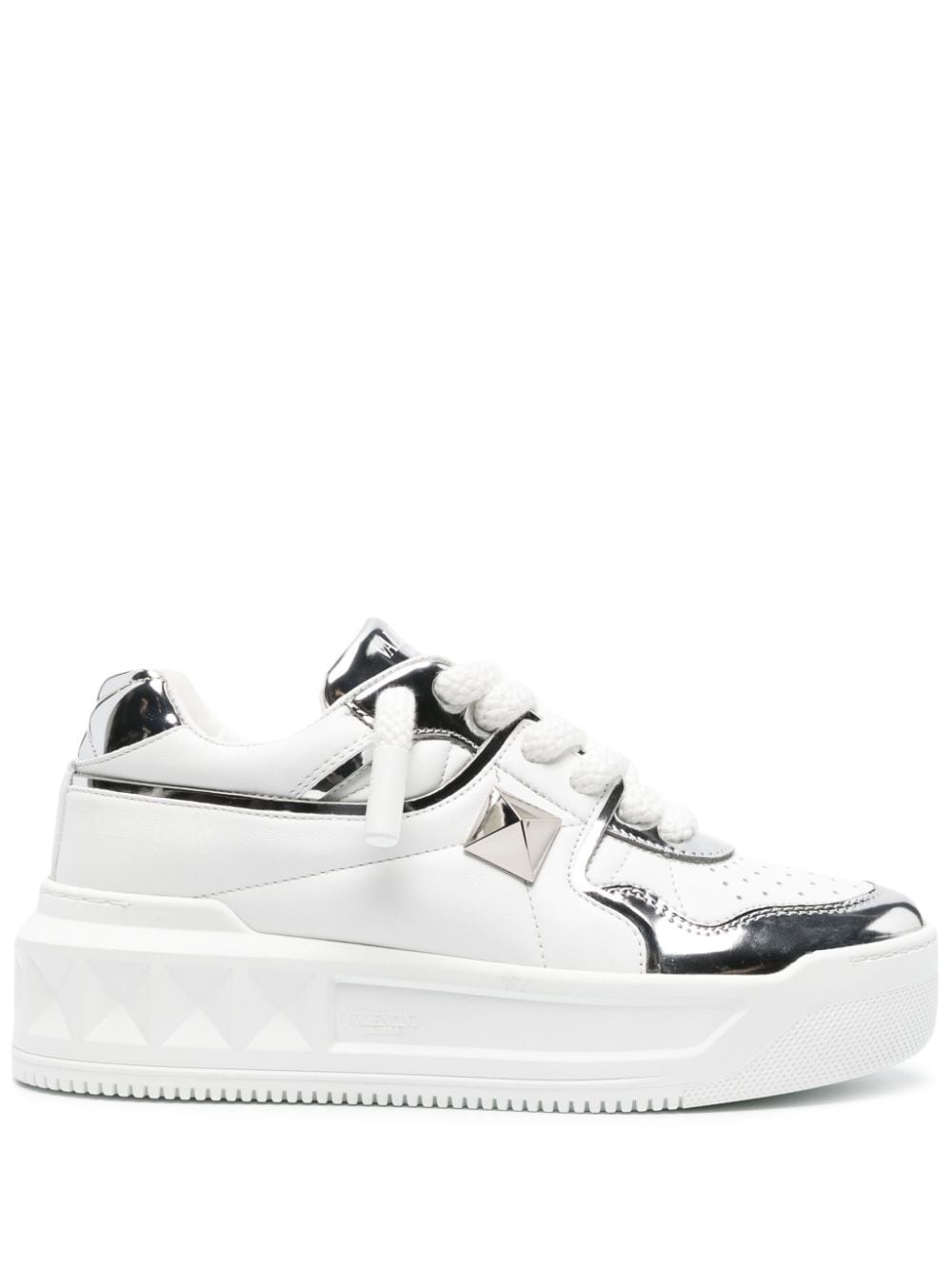 One Stud leather chunky sneakers - 1