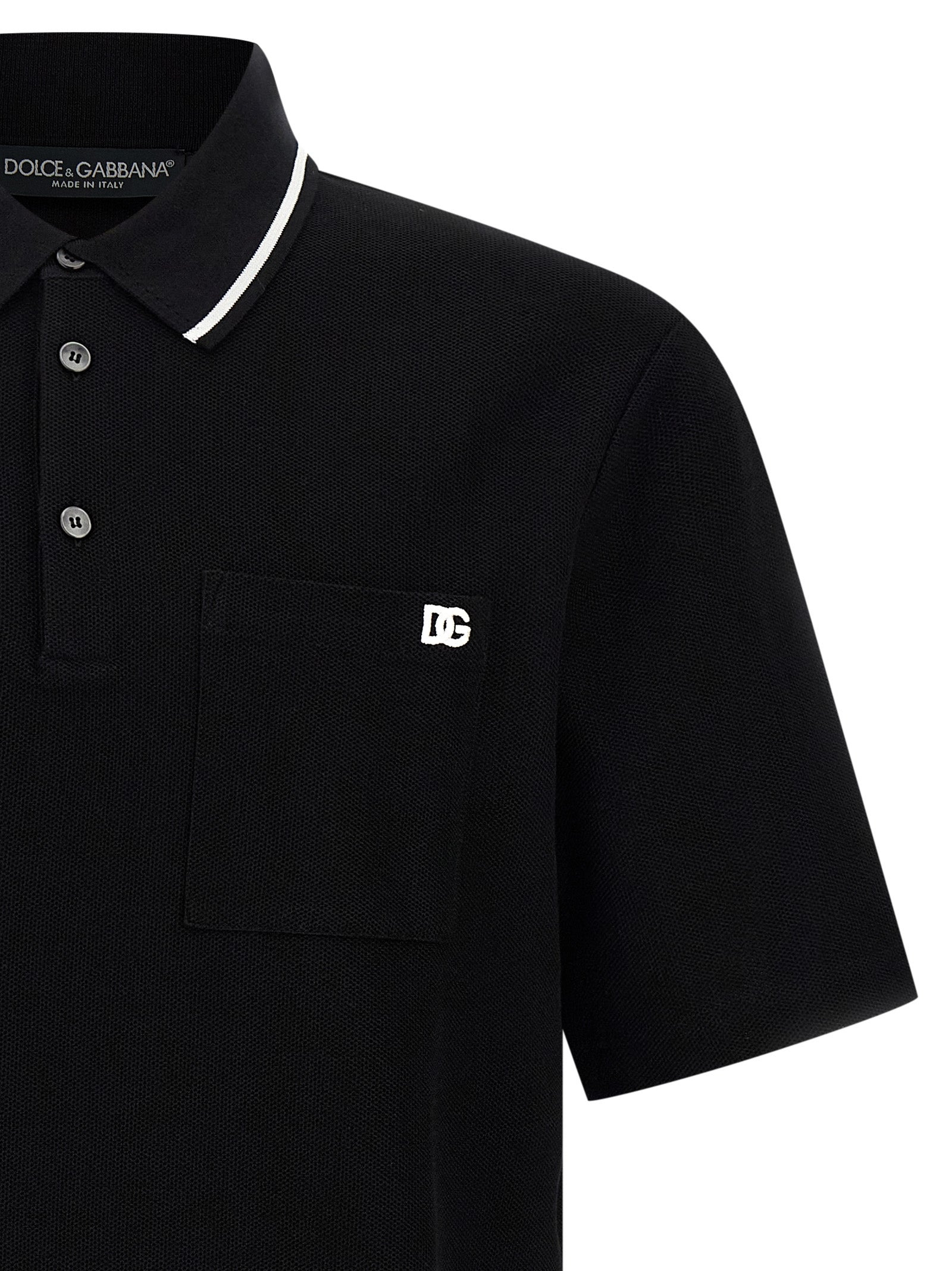 Embroidery Shirt Polo Black - 3