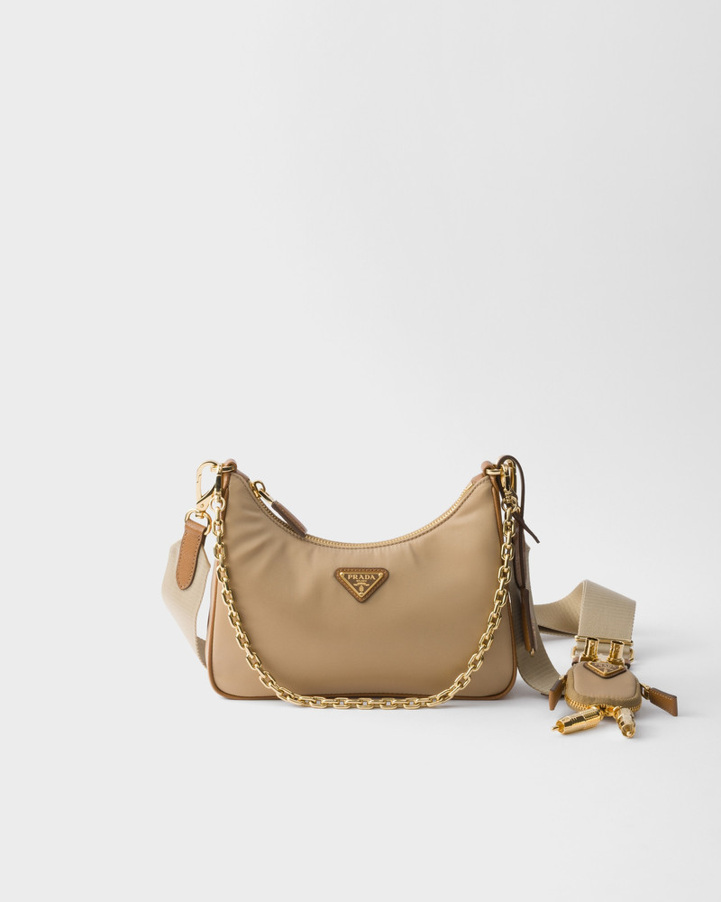 Prada Re-Edition 2005 Re-Nylon and Saffiano leather bag with charm 1