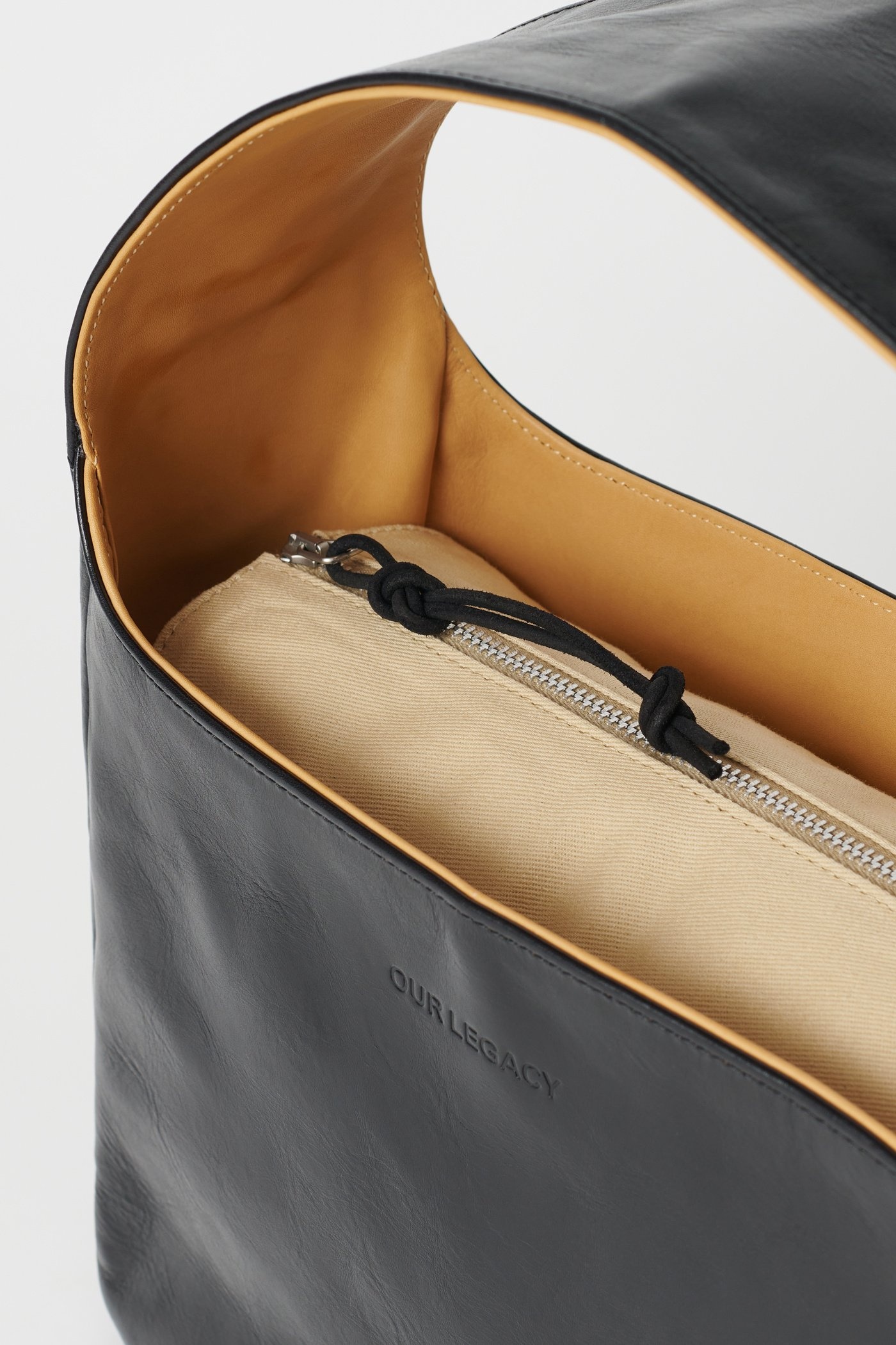 Brick Bag Black Leather - 3