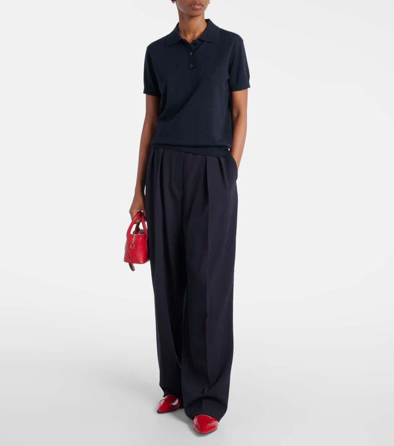 LISA YANG Nai knitted cashmere polo shirt outlook