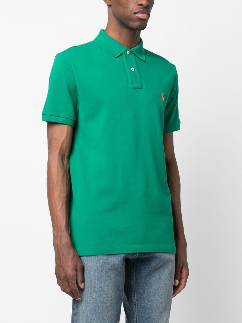 logo-embroidered polo shirt 3
