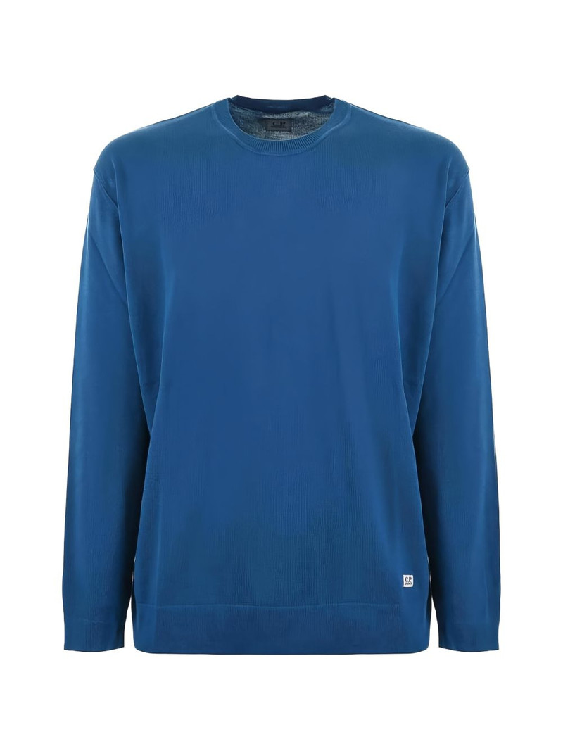 logo knit sweater 1