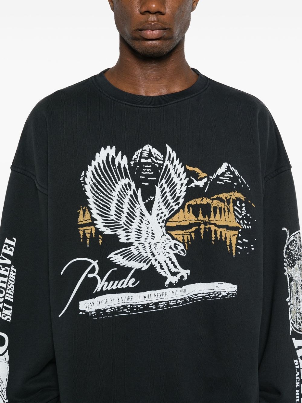 graphic-print cotton sweatshirt - 5