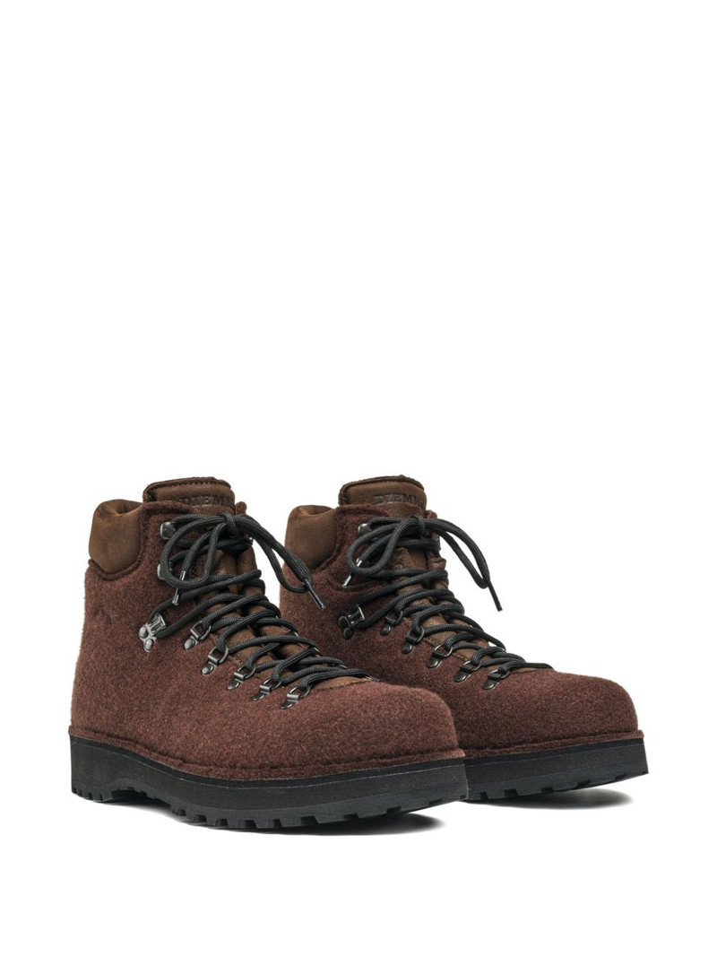 Diemme felt lace-up boots outlook