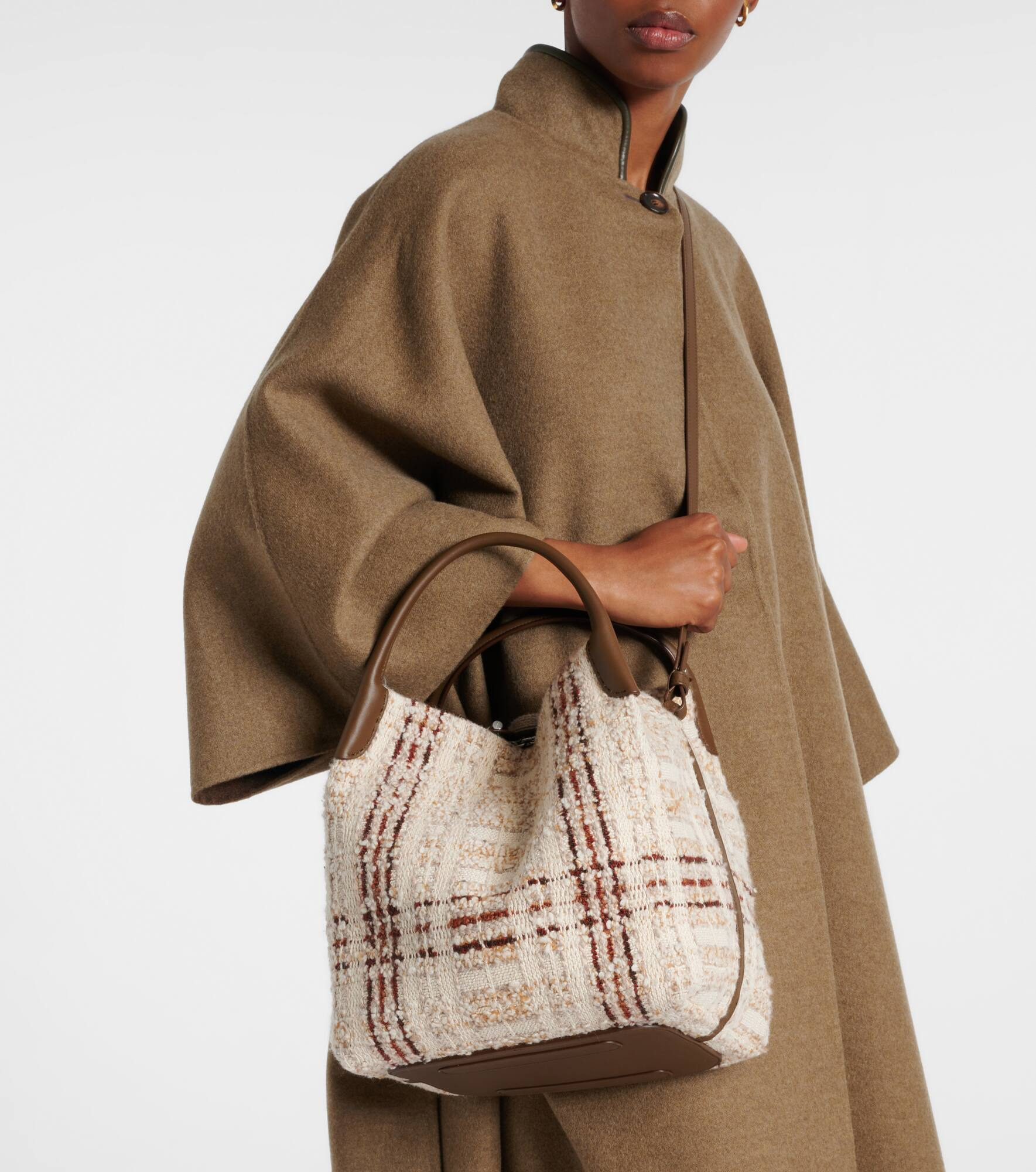 Bale Large leather-trimmed tote bag - 7
