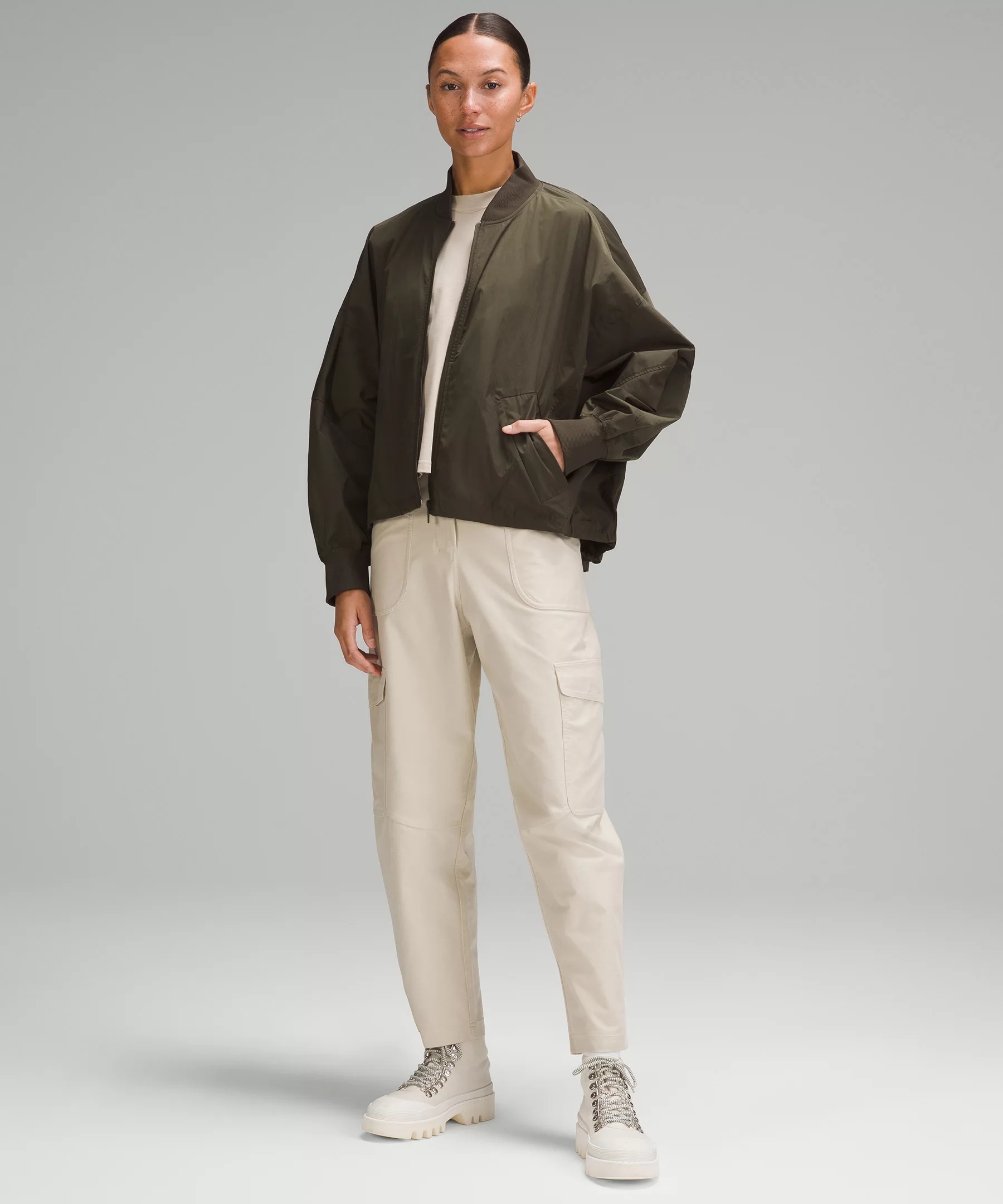 lululemon Lightweight Hem-Cinch Bomber Jacket | REVERSIBLE