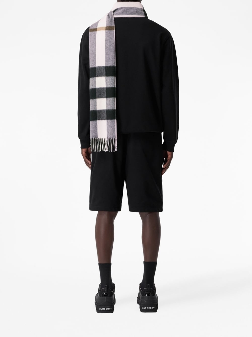 check cashmere scarf - 4
