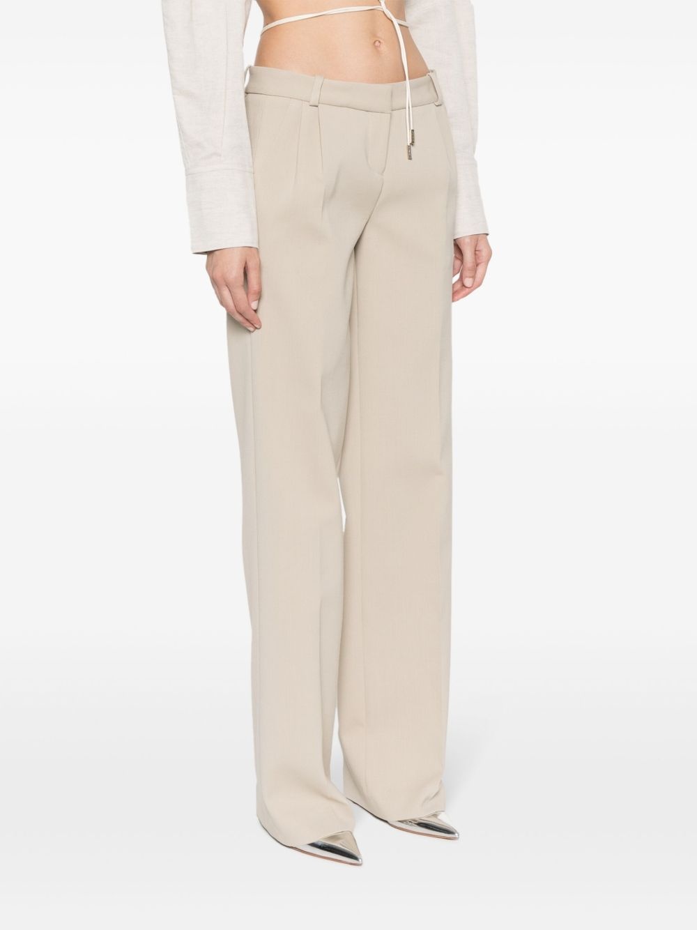 straight-leg tailored trousers - 3