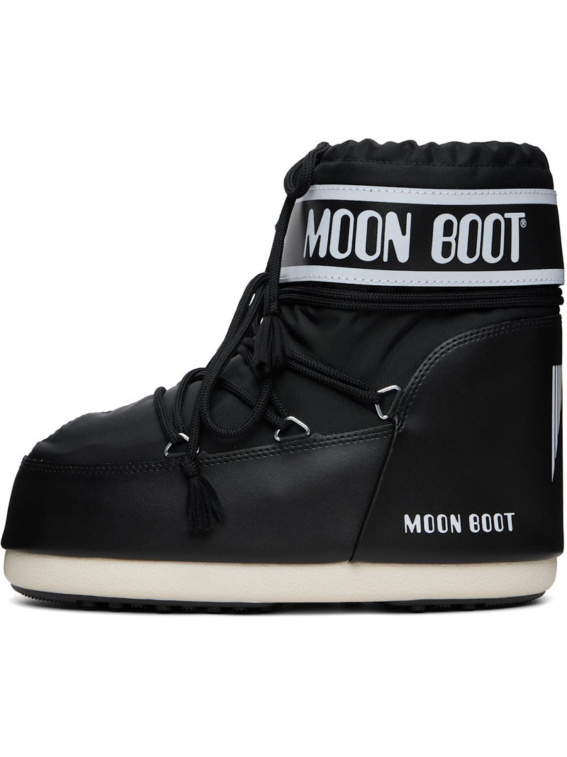 MOON BOOT Black Icon Low Nylon Boots outlook