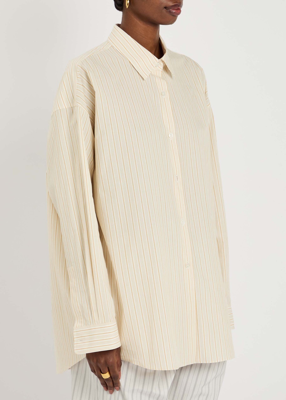 The Row Caster Striped Cotton-poplin Shirt - 2