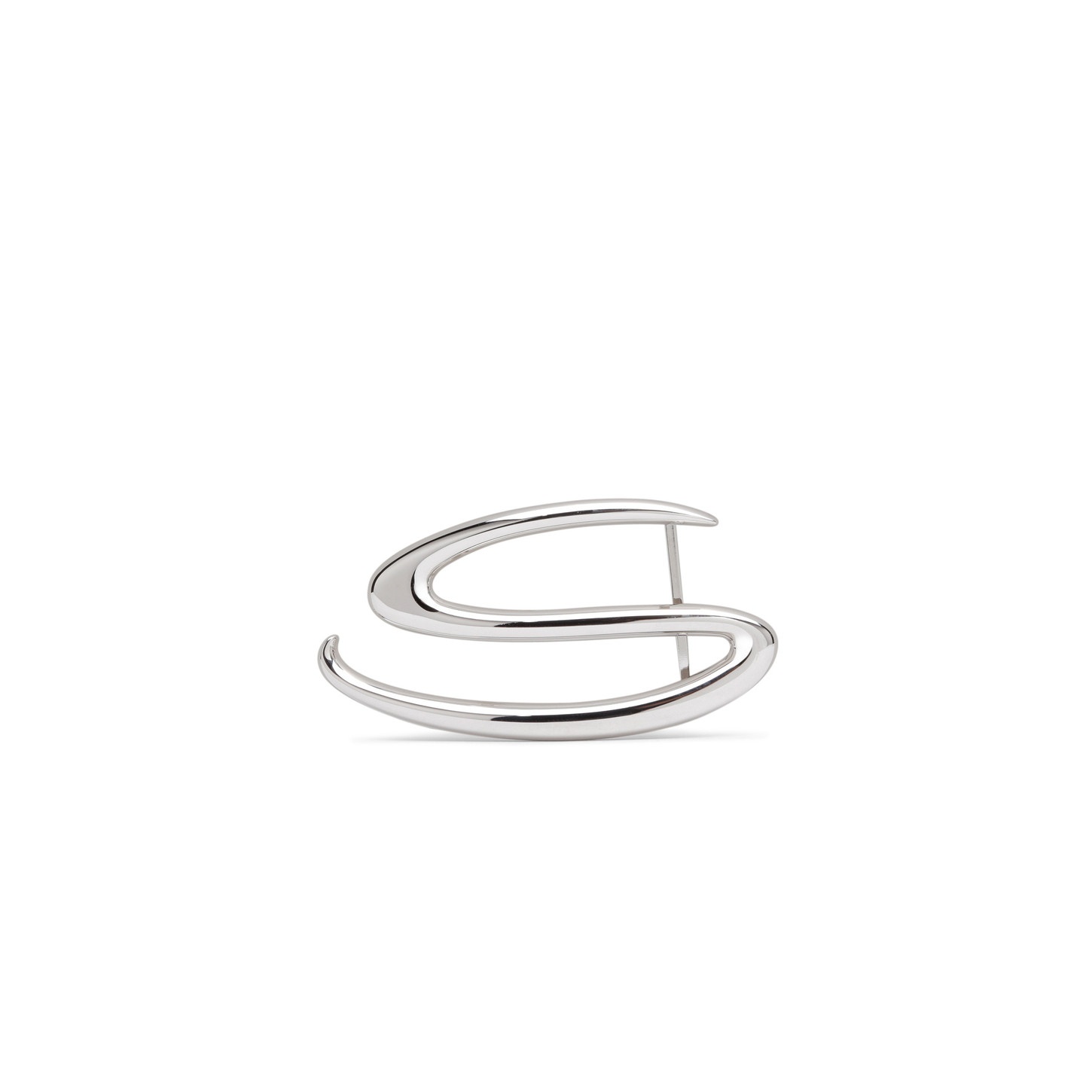 Silver metal "S" belt buckle - 1