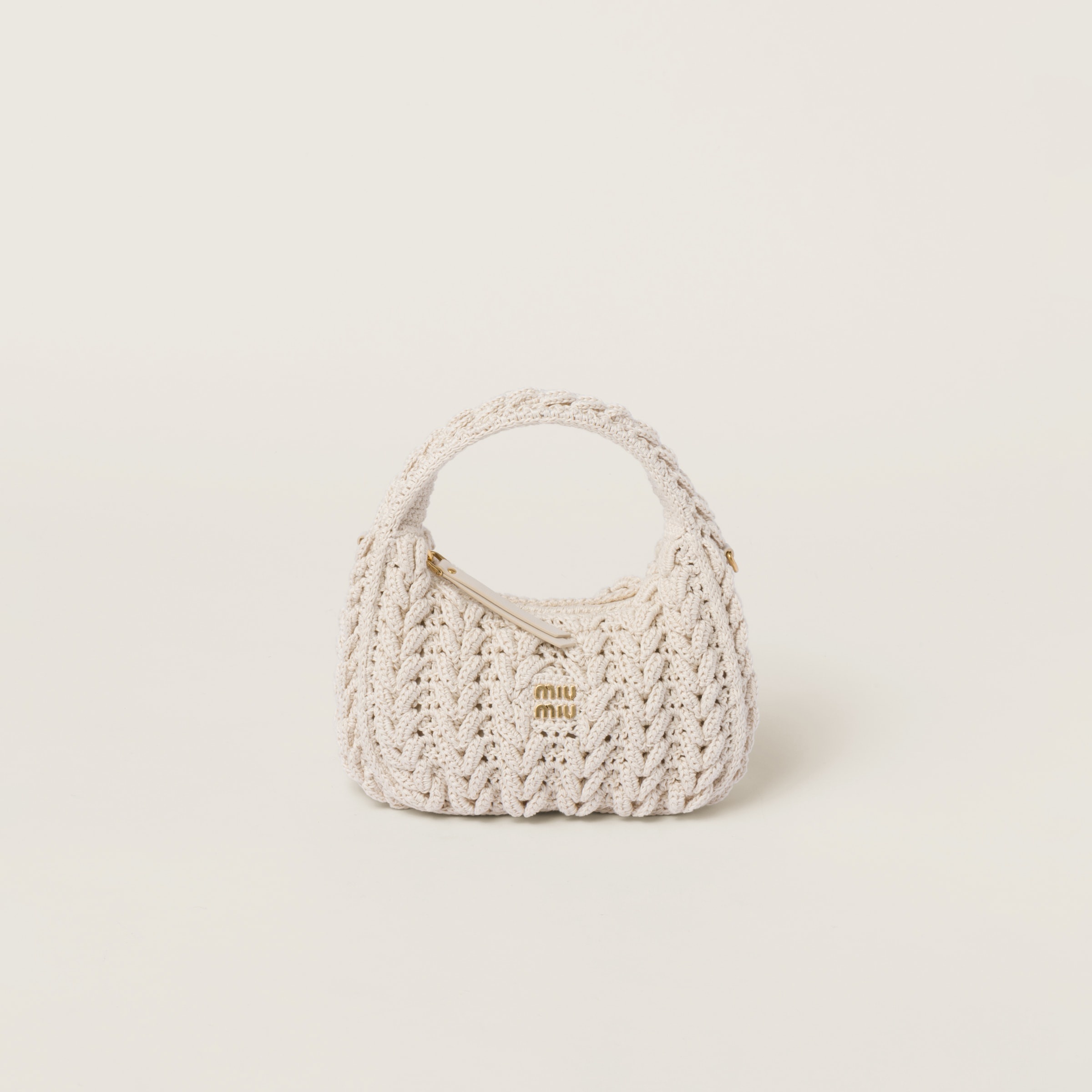 Wander woven cotton hobo bag - 1