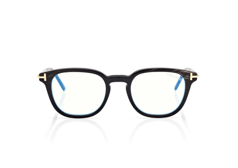 HORN SQUARE BLUE BLOCK OPTICALS 1
