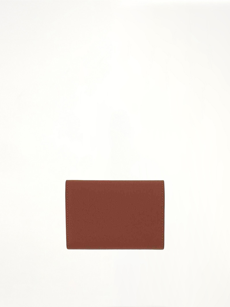 Loewe Anagram Small Vertical Wallet in Pebble Grain Calfskin in Tan outlook