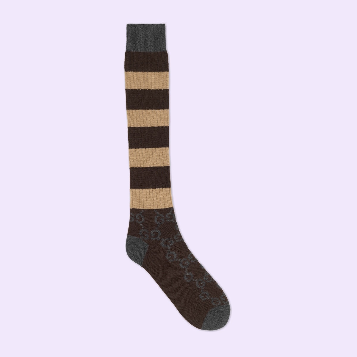 GG striped wool socks - 1