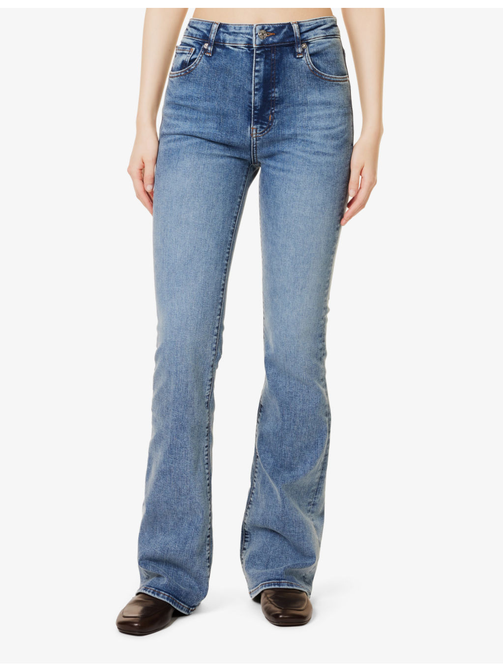 The Reboot Flared-Leg High-Rise Stretch-Denim Jeans - 3