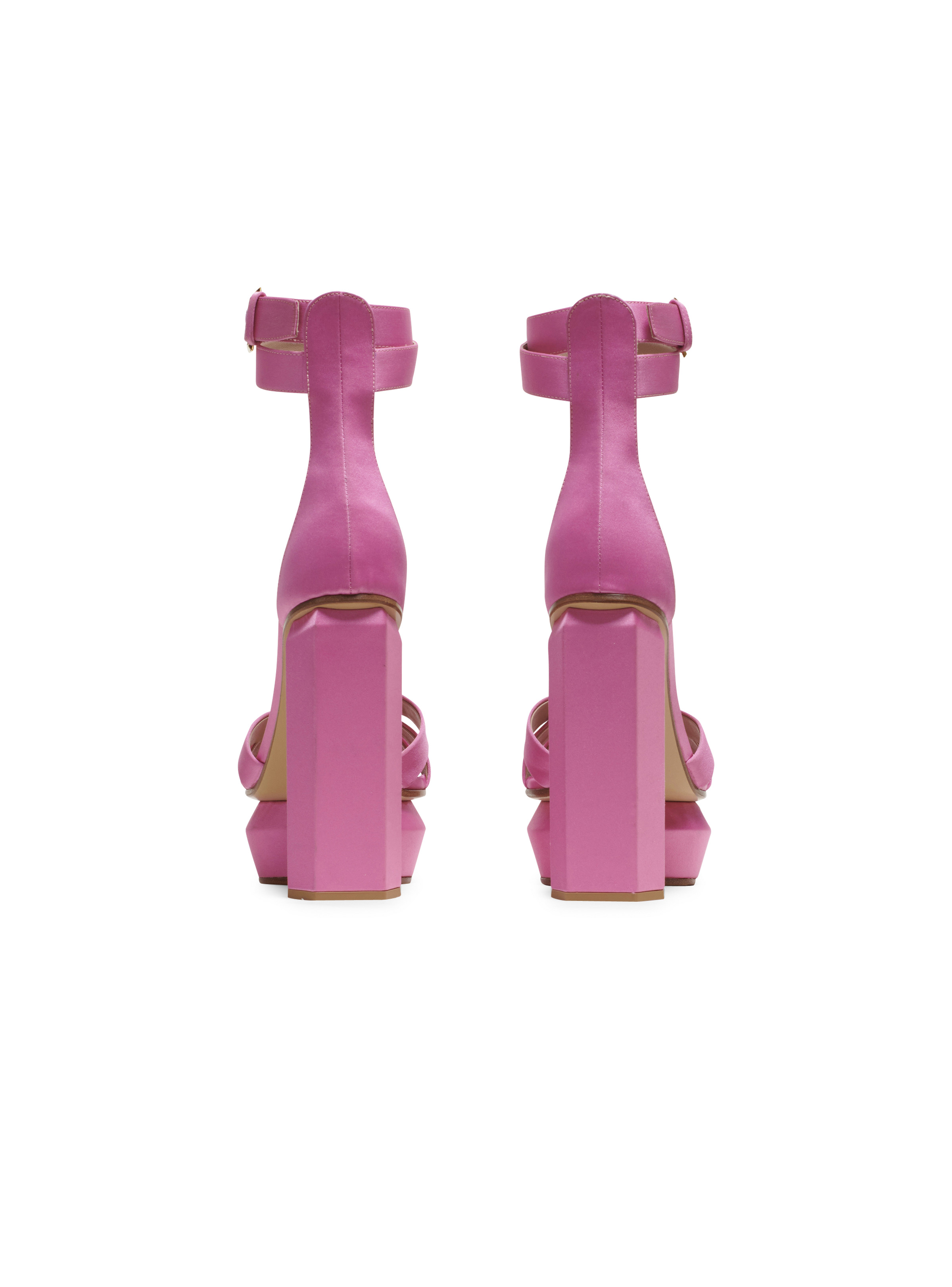 Ava satin platform sandals - 2