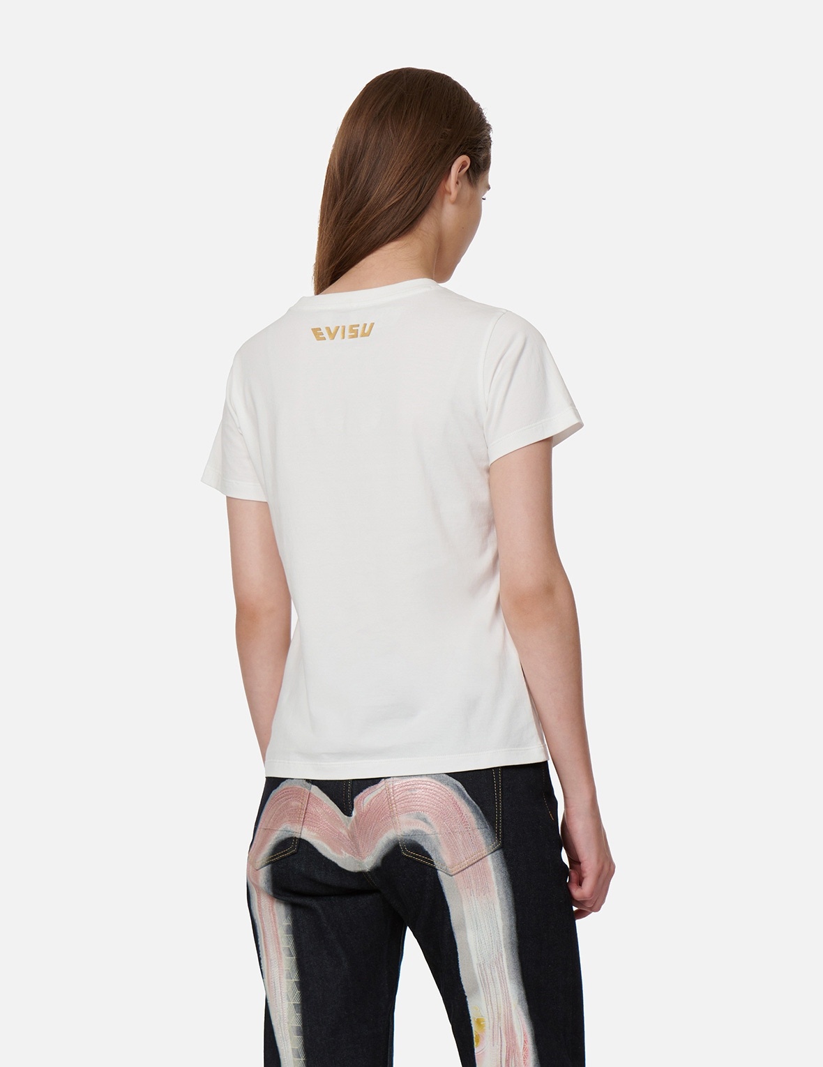 WAVE-PATTERN SEAGULL EMBROIDERY T-SHIRT - 8