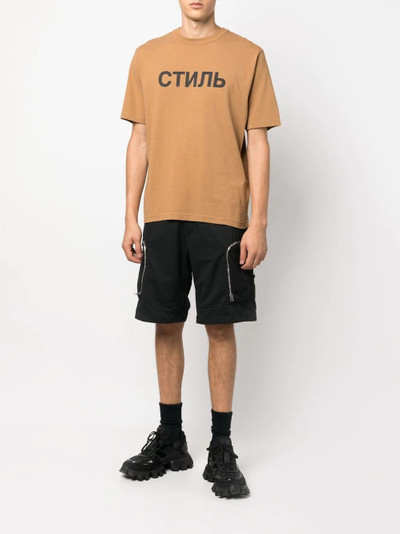 Heron Preston logo print short-sleeve T-shirt outlook