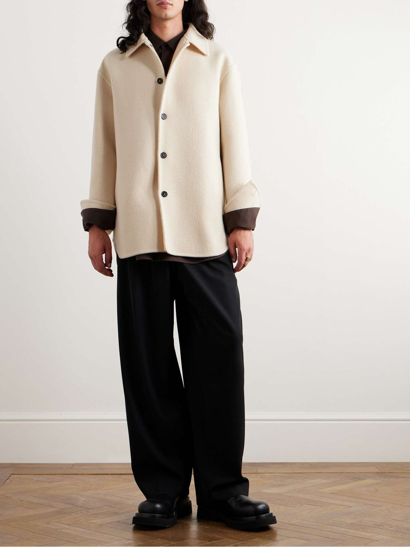 Jil Sander Oversized Wool-Flannel Overshirt outlook
