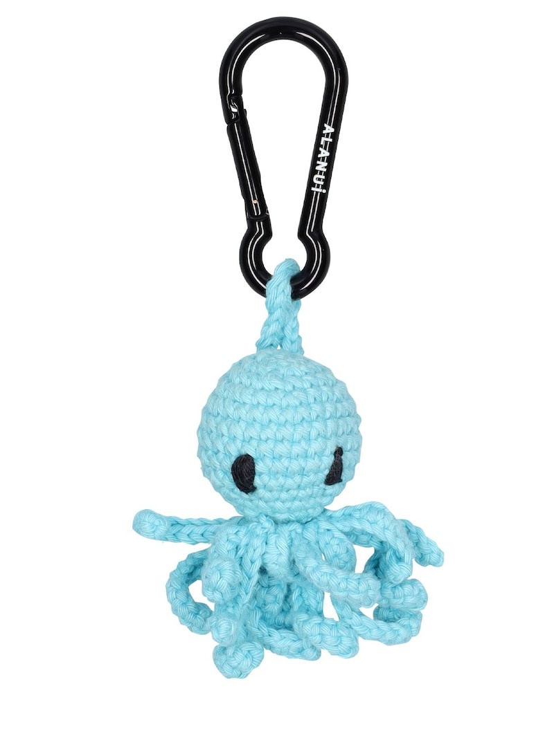 Octopus cotton crochet key holder - 1