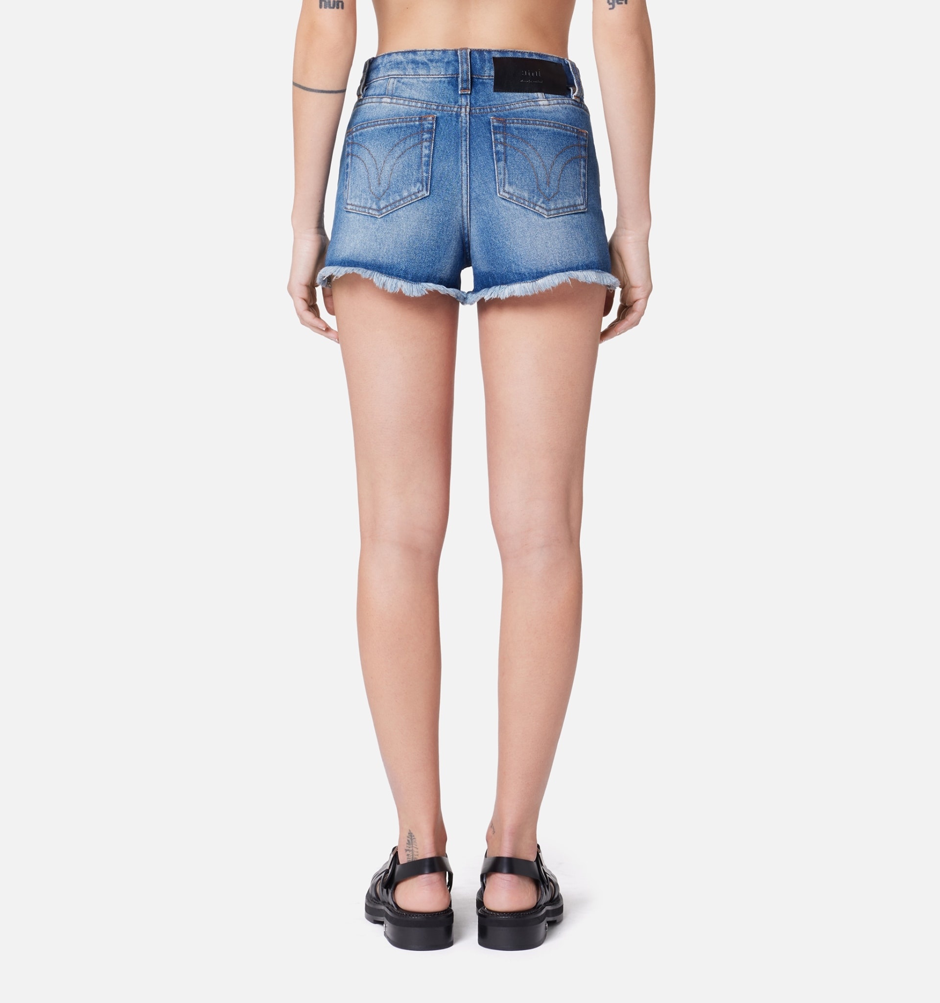 Denim Mini Shorts - 6