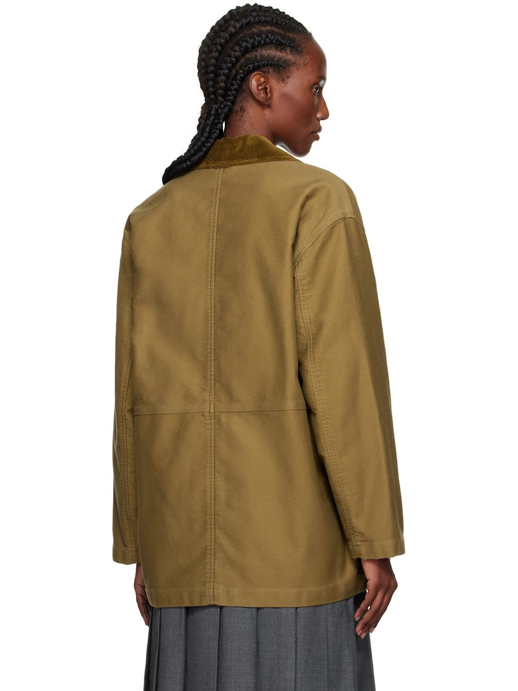 Khaki Mole Skin Hunting Cotton Jacket - 3