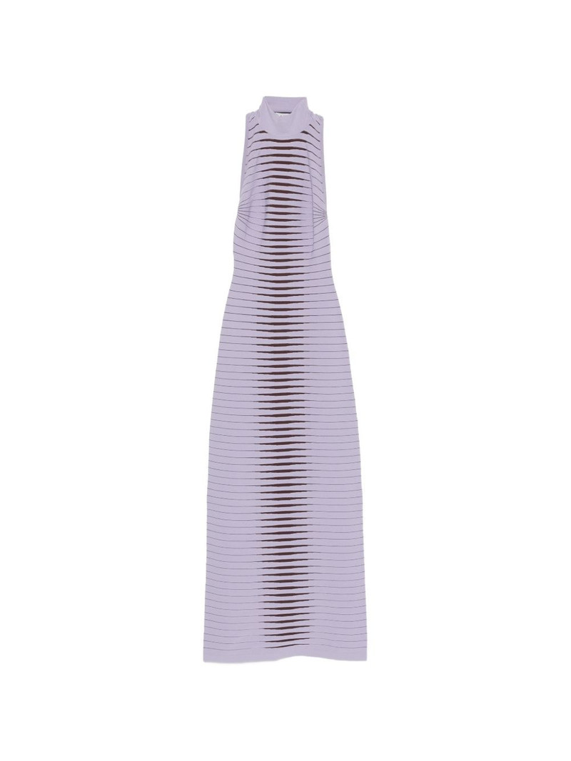 high-neck striped maxi dress 1