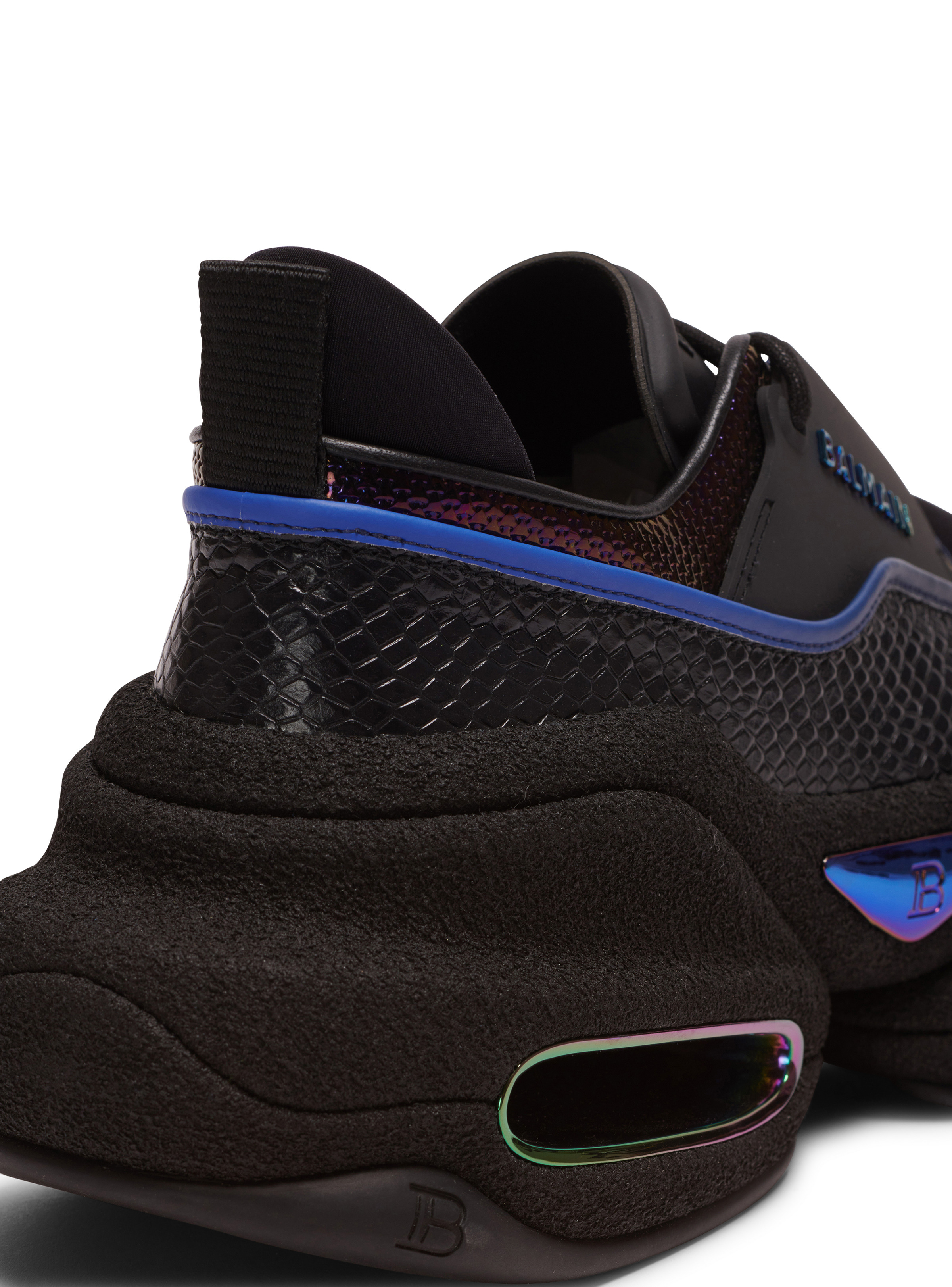 B-Bold low-top trainers in python-effect leather - 6