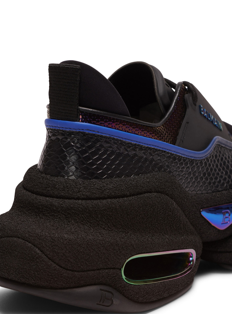 B-Bold low-top trainers in python-effect leather 6