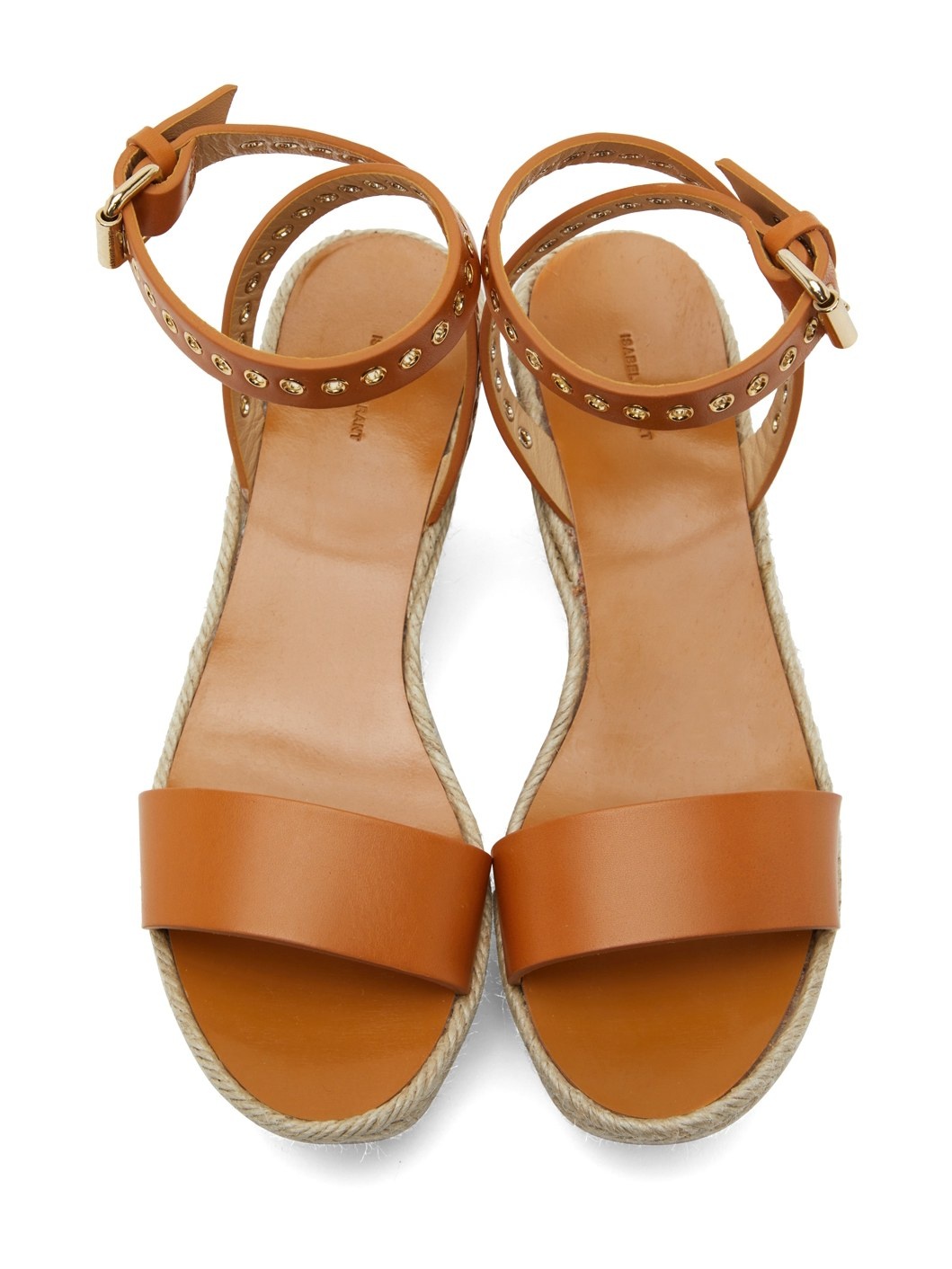 Tan Messer Wedge Sandals - 5