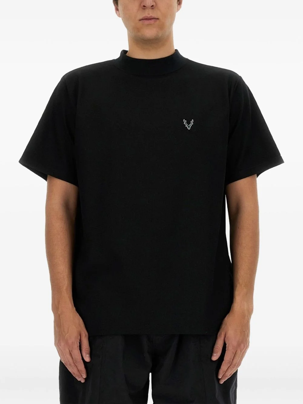 logo-embroidered T-shirt - 1