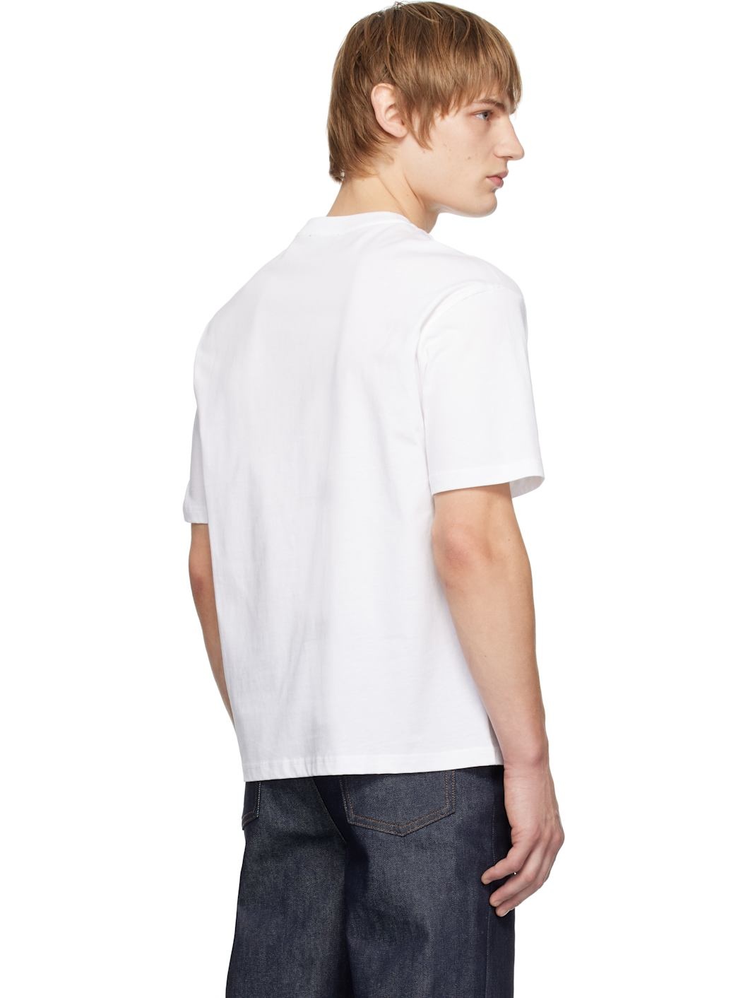 White Boxy Micro Logo T-shirt - 3
