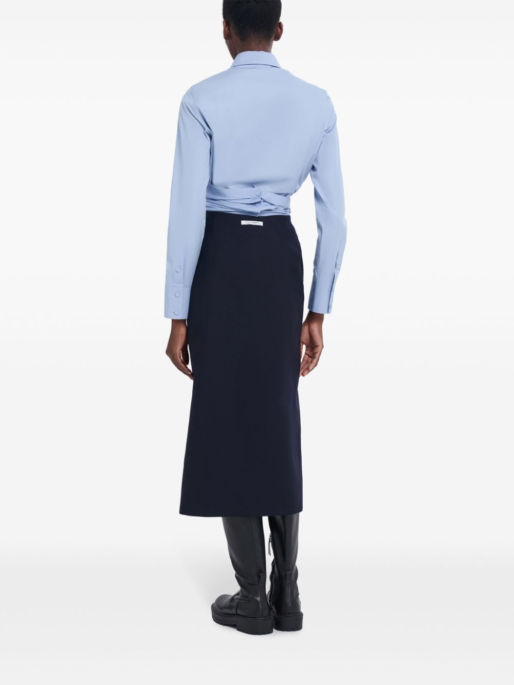 wrap cotton shirt - 4