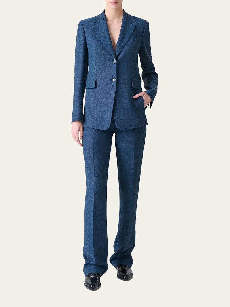 AKRIS Carl" Structured Double-Face Cotton Silk Pants outlook