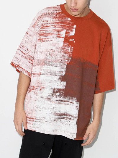 A-COLD-WALL* Brushstroke print cotton T-shirt outlook