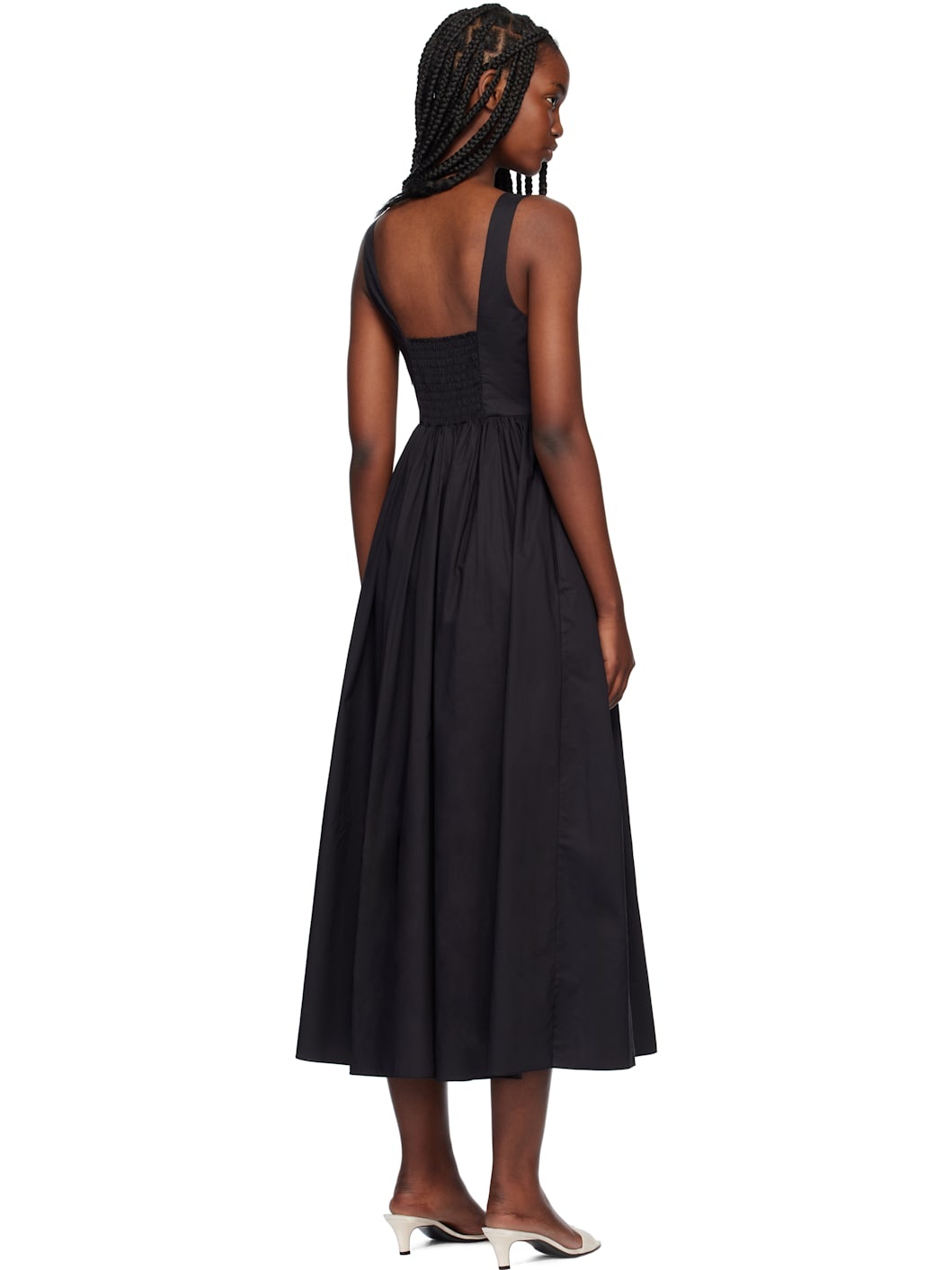 Black Bralette Midi Dress - 3
