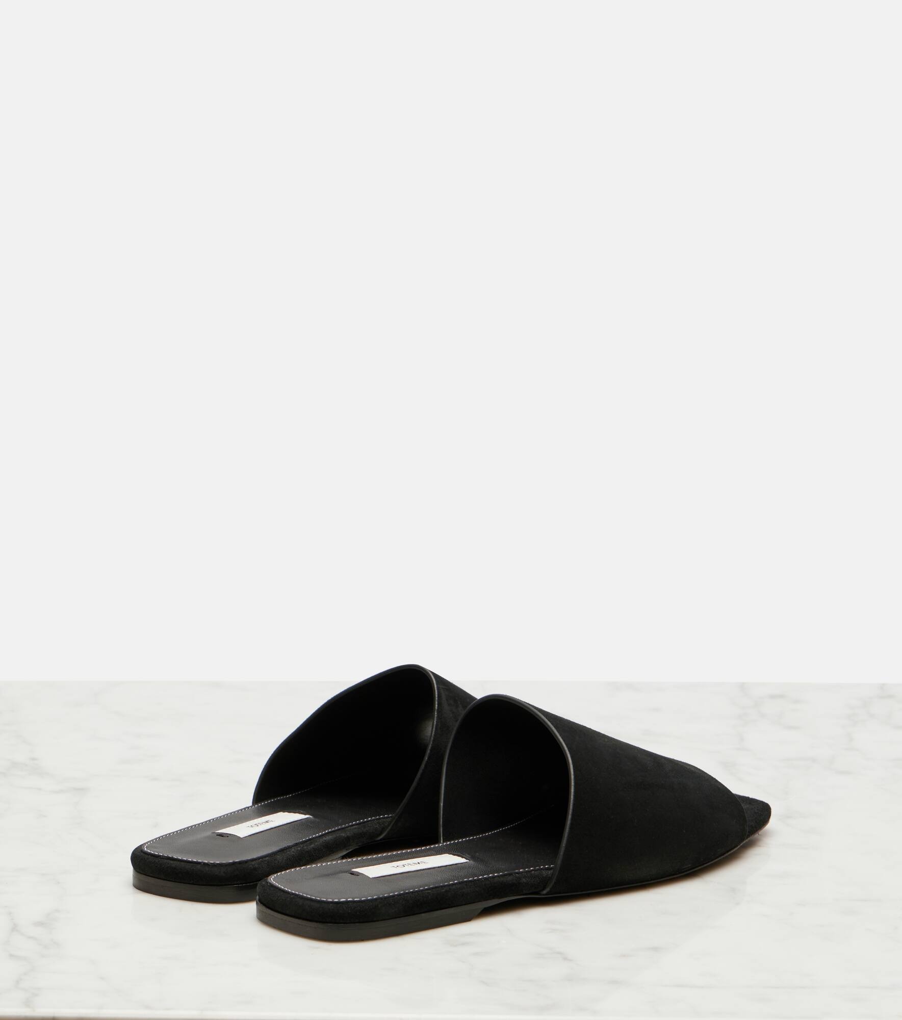 Suede slides - 2