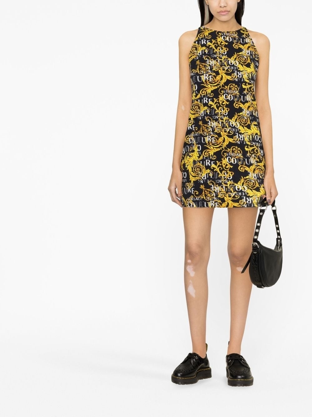 Logo Couture-print sleeveless minidress - 2