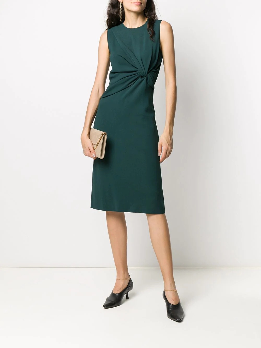 knot-detail shift dress - 2