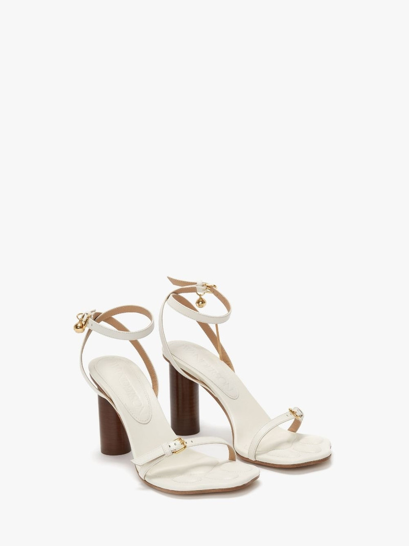 JW Anderson LEATHER PAW HEELED SANDALS outlook
