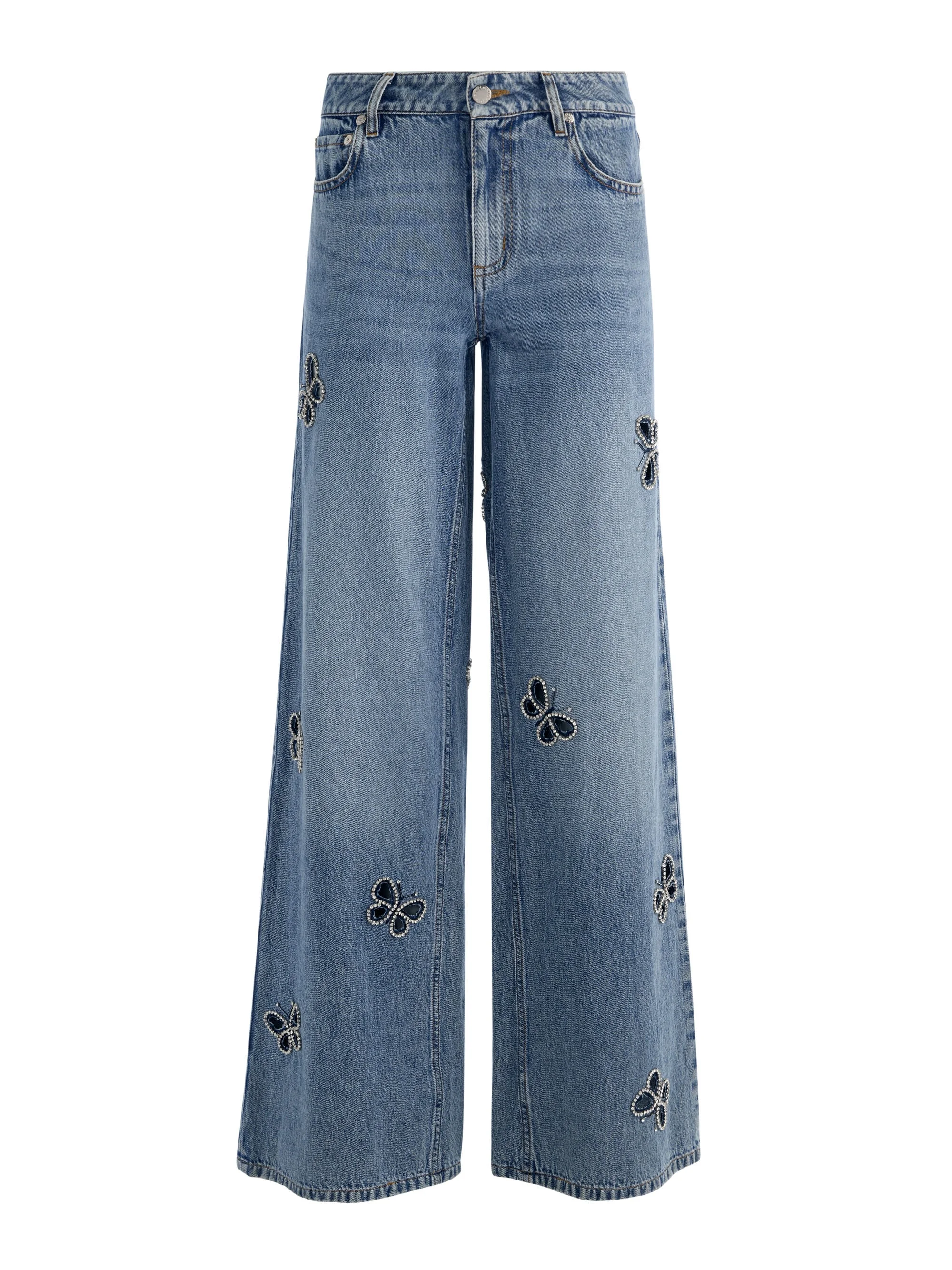 AMAZING EMBELLISHED CUTOUT JEAN - 1